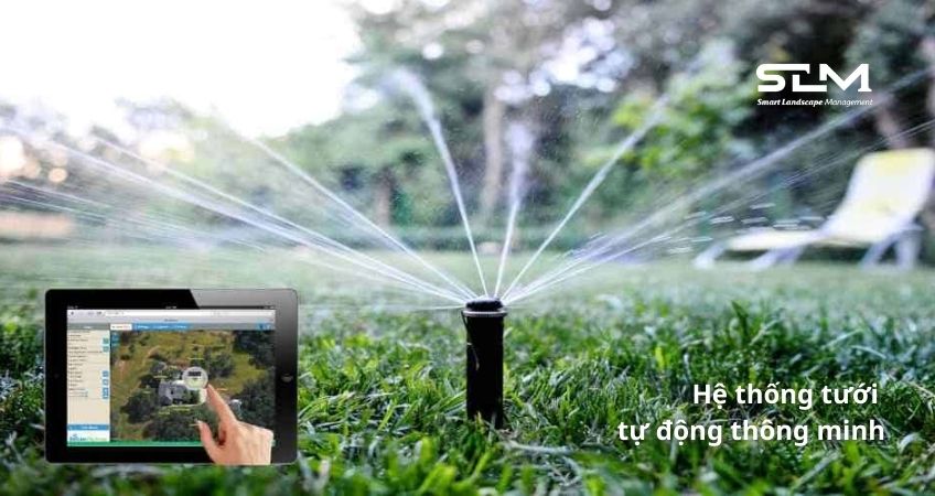 Hệ thống tưới tự động áp dụng trong tưới tiêu vườn hiệu quả